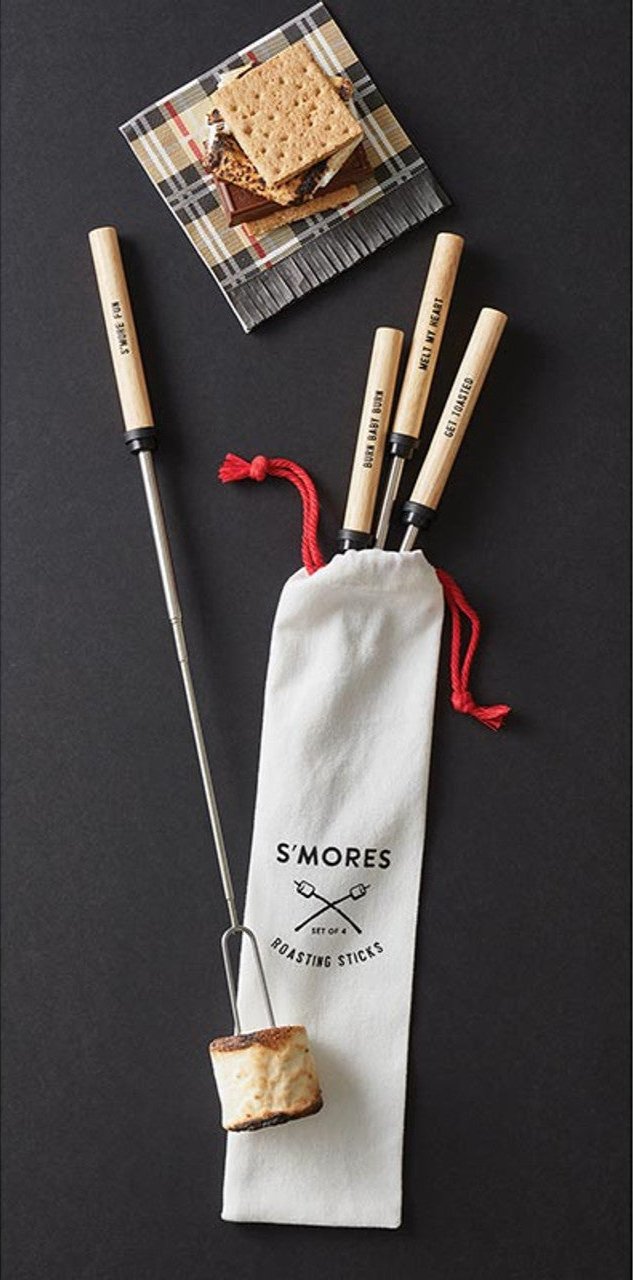 Set of 4 S'mores Roasting Sticks