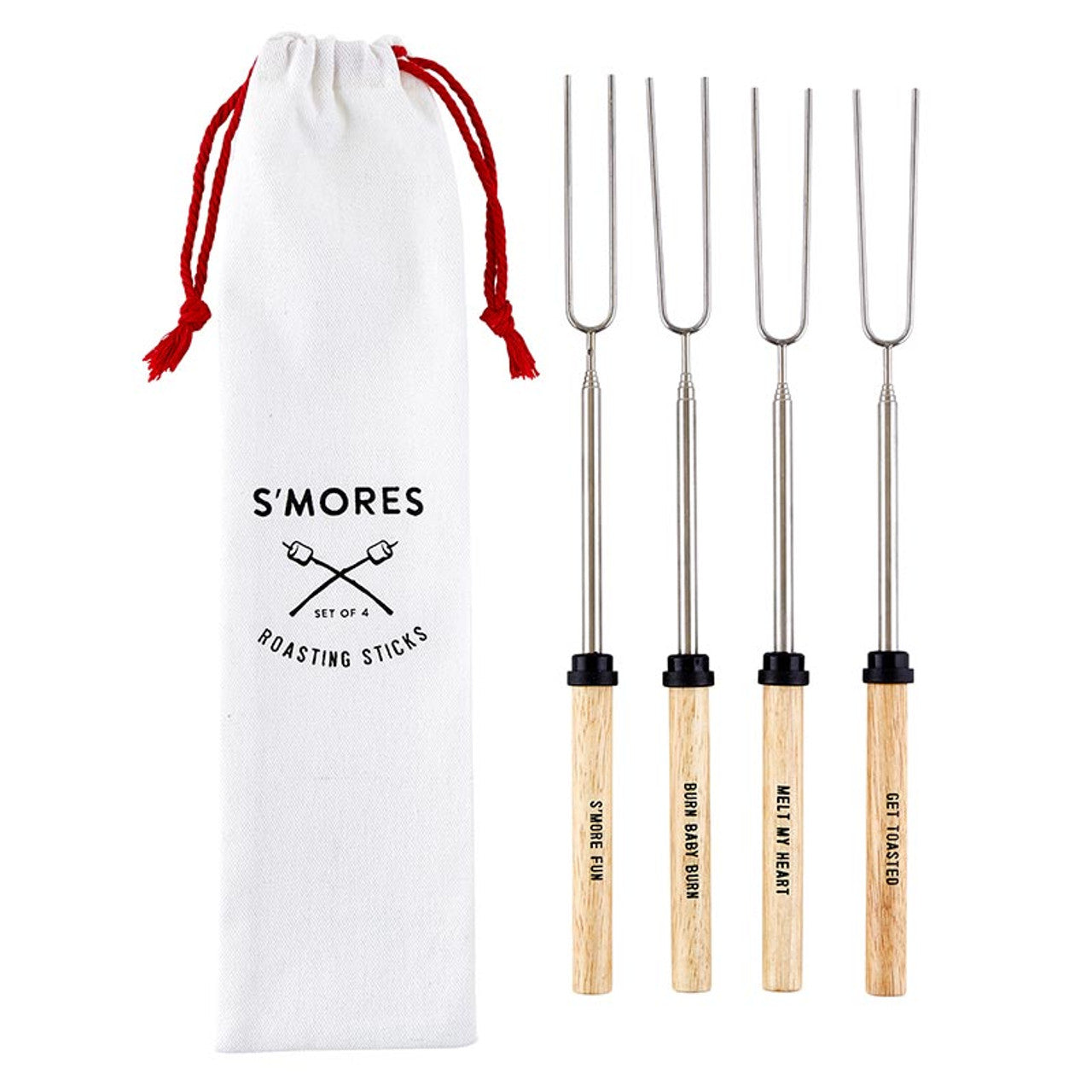 Set of 4 S'mores Roasting Sticks