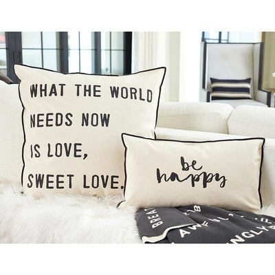 26" Square Love Sweet Love Down Fill Pillow