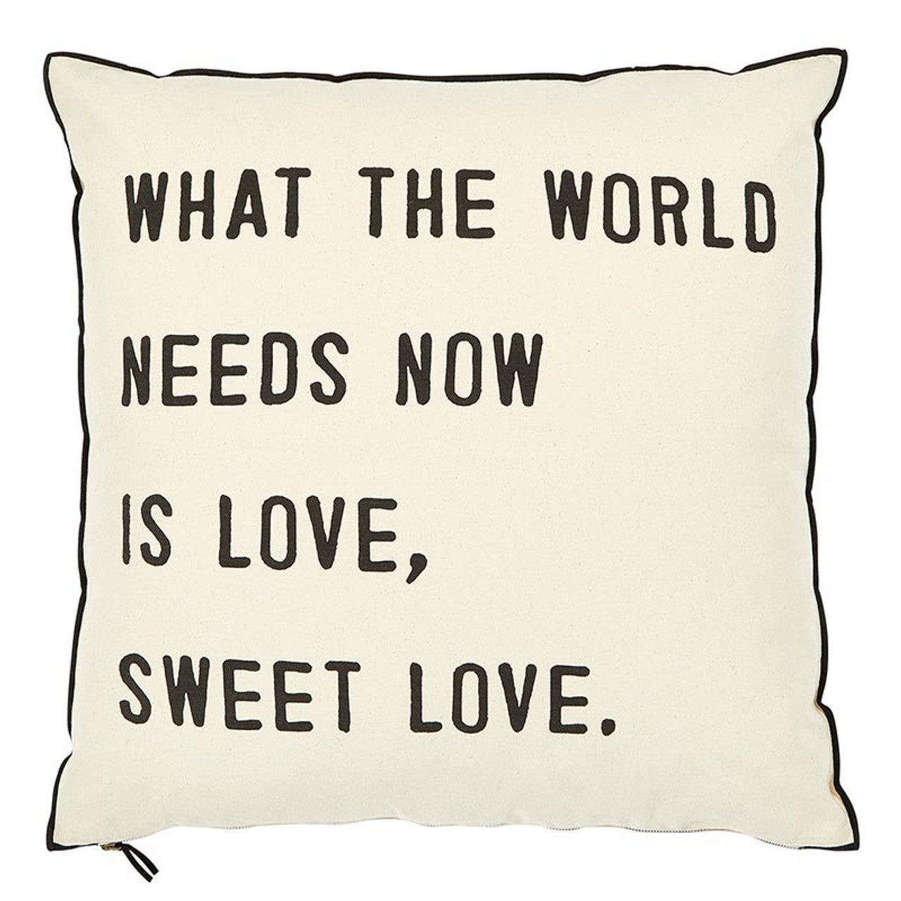 26" Square Love Sweet Love Down Fill Pillow