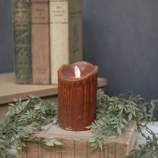 5" Bronze Moving Flame Candle