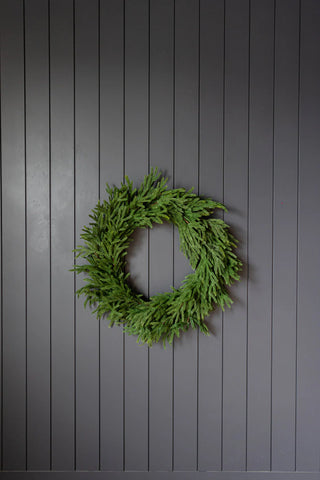 34" Norfolk Full Real Touch Wreath