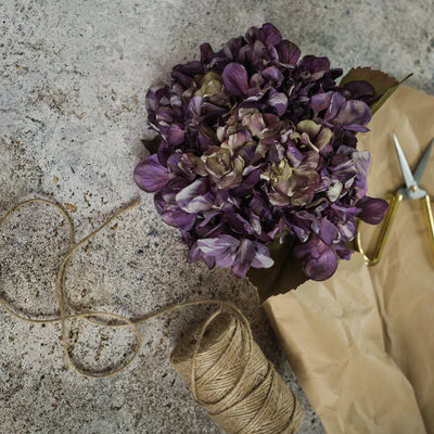 25.75" Purple Hydrangea Spray