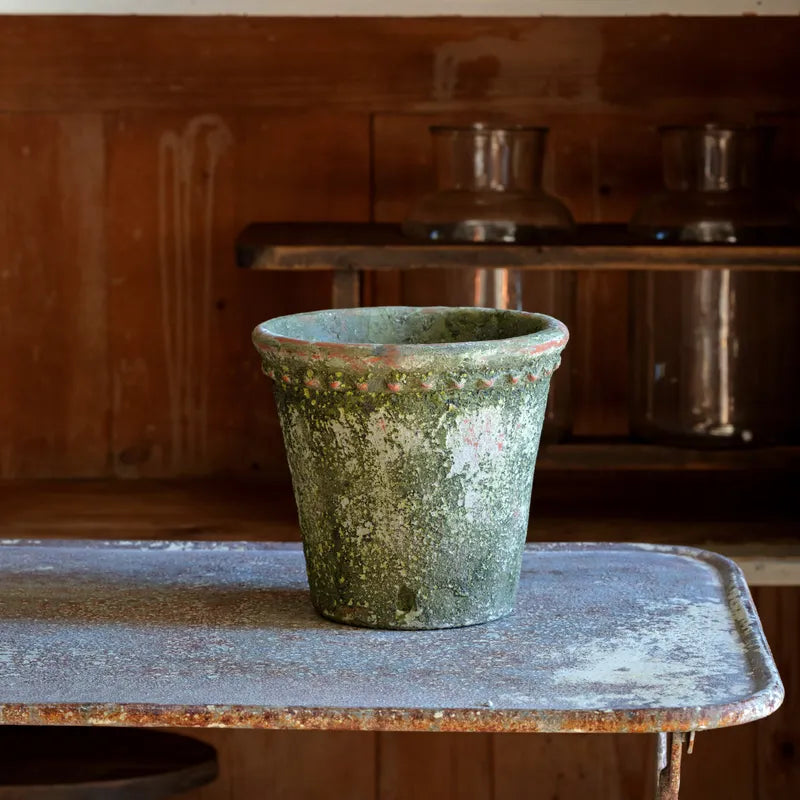 Fluted Garden Pot – Cotton & Crete