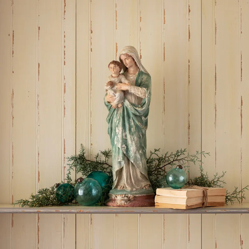 22" Madonna and Child Statue