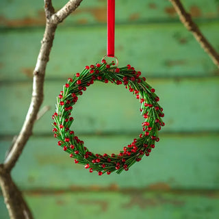 Beaded Wreath Ornament