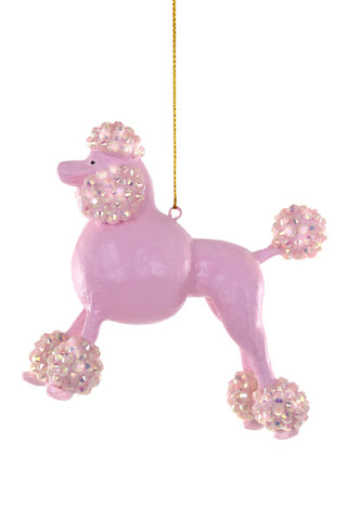 Cody Foster Beaded Pink Poodle Ornament