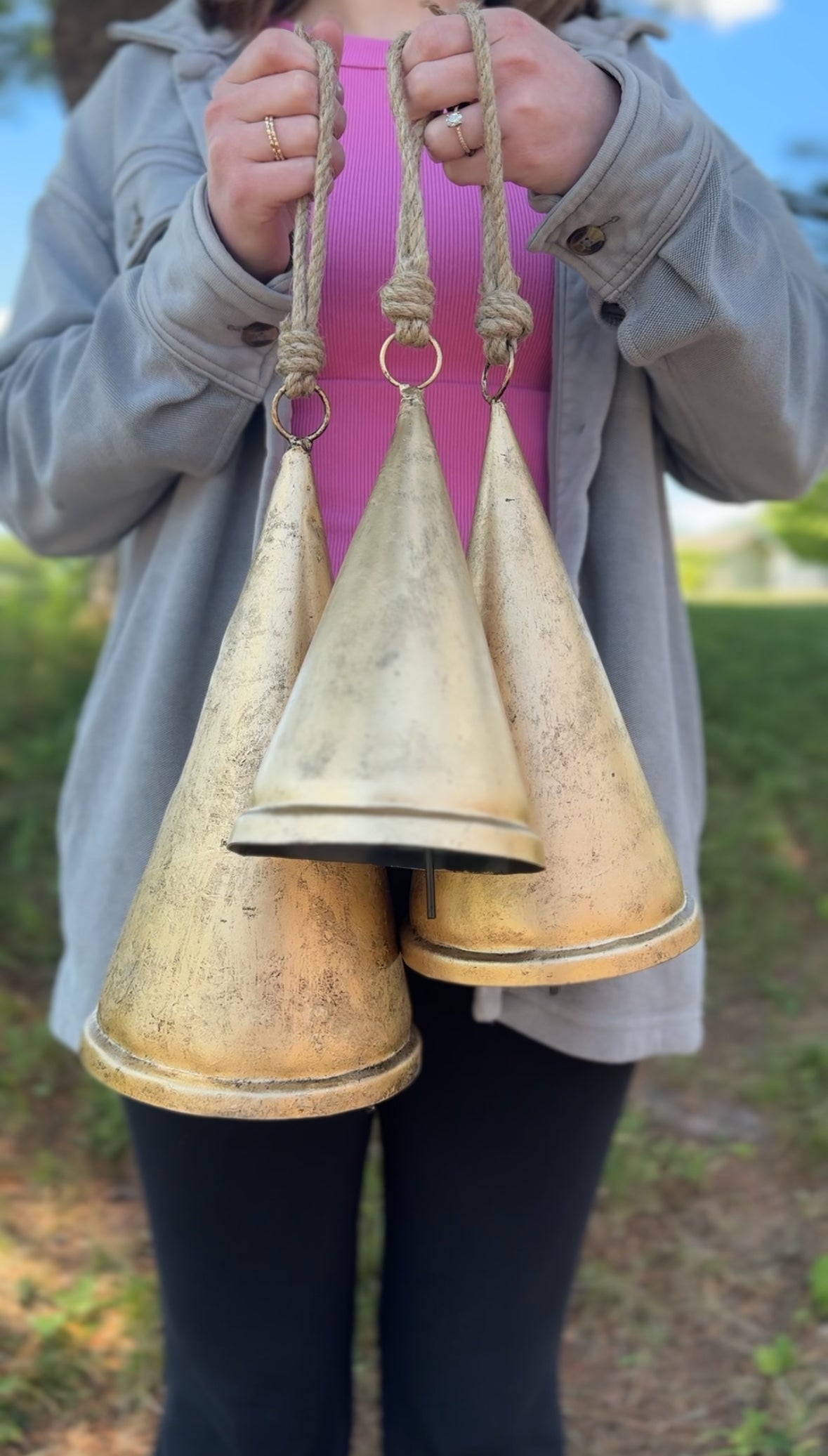 Rustic Cone Bell - Choose Size