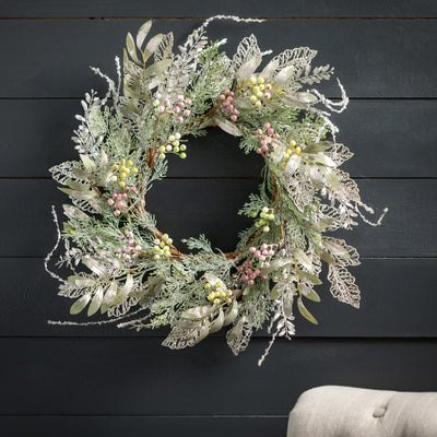 The Cottage Collection 24" Pine and Berry Wreath