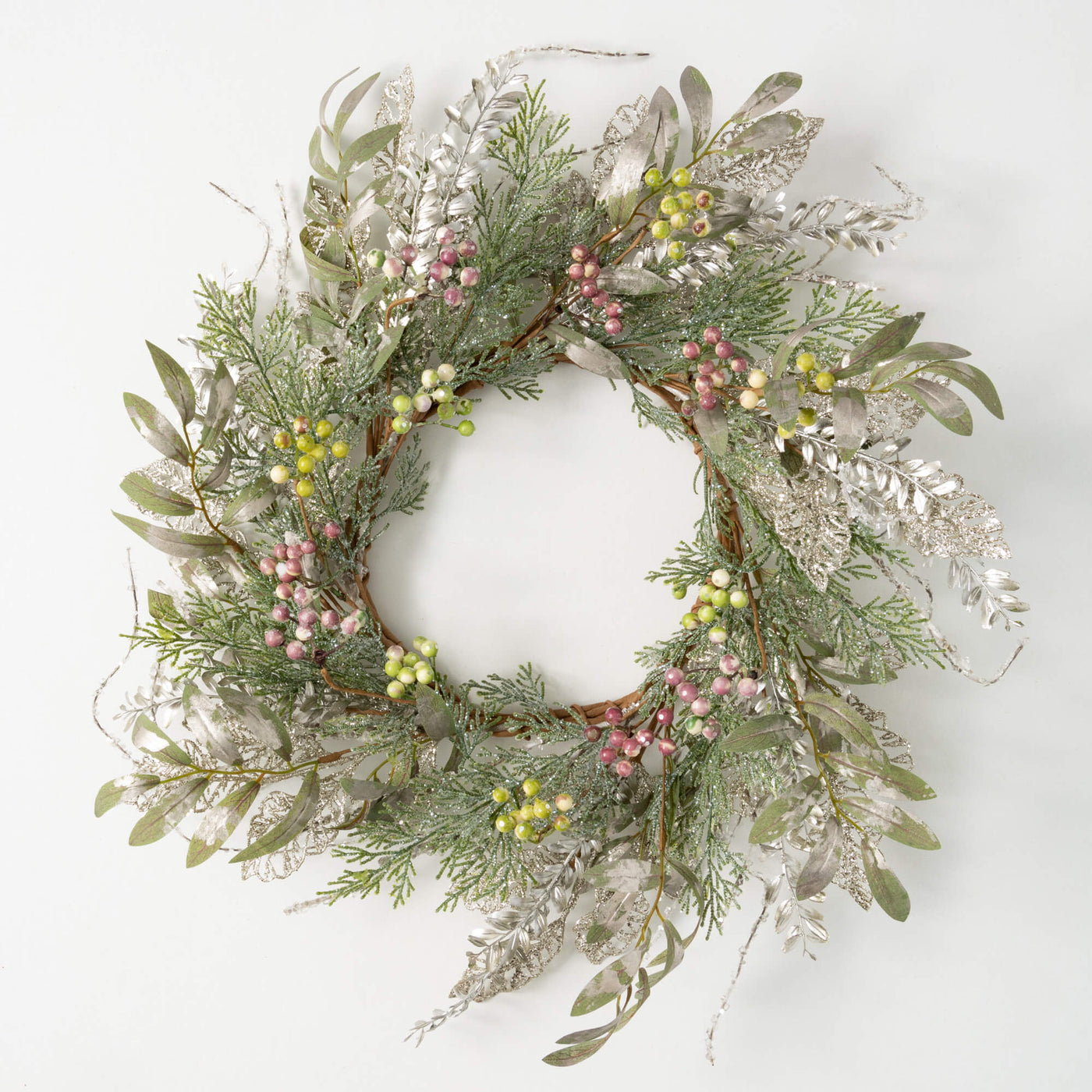 The Cottage Collection 24" Pine and Berry Wreath