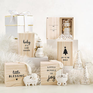 Baby's First Christmas Ornament Gift Set - Choose Style