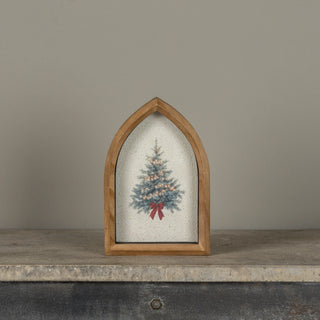 8" Lighted Tree Framed Tabletop Sign