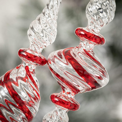 Red Crystal Finial Ornament - Choose Style