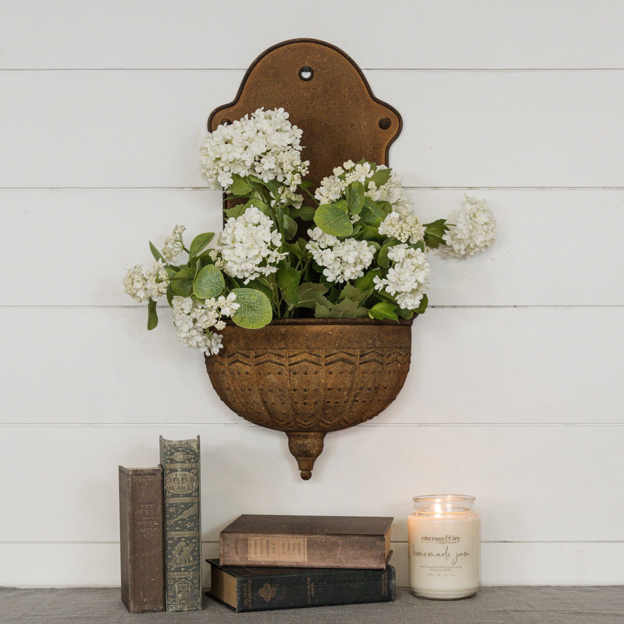 24.75" Rust Wall Planter