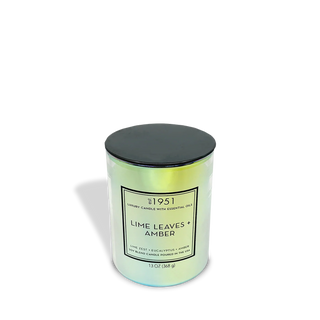 Mirage Lime Leaves + Amber Candle