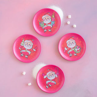 Glitterville Baby Papa Noel Small Plate - Choose Style