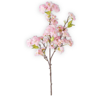 19.5" Pink Cherry Blossom Spray