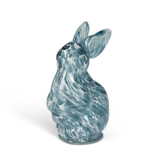 Blue Glass Bunny - Small