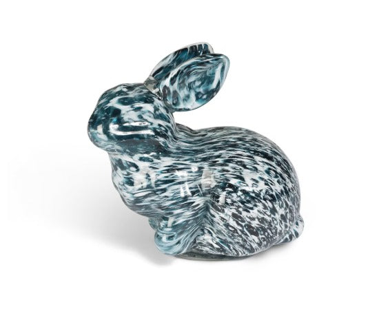 Blue Glass Bunny - Large