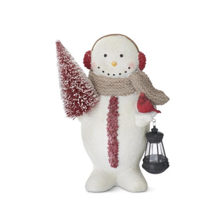 Bramble the Snowman with Lantern