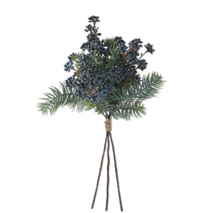18" Powdered Pine with Blue Berries Bundle