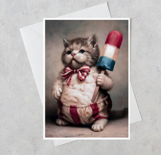 Rocket Pop Kitten - Note Card