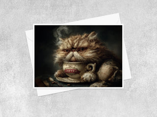 Coffee Cat - Note Card