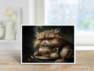 Coffee Cat - Note Card