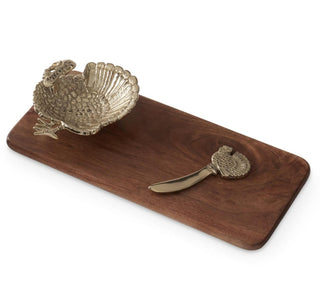 Gilded Turkey Acacia Cheese & Serving Board