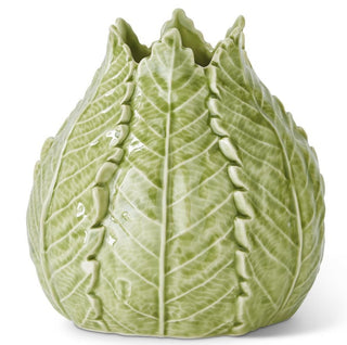 Green Ceramic Cabbage Vase - Choose Size