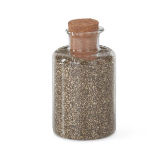 Glass Bottle of Glitter Sand - Choose Silver or Gold