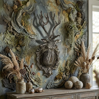 Silver Stag Wall Mount