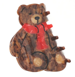 Brown Bear Claw Clip
