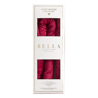 Velvet Heatless Hair Curling Set - Burgundy
