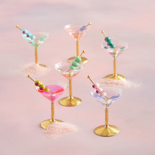 Glitterville Twinkle-Tini Glass Ornament