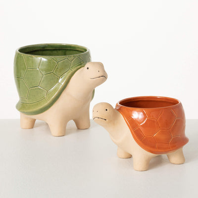 Set of 2 Turtle Planters