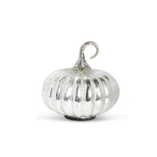 Mercury Glass Pumpkin - Choose Size