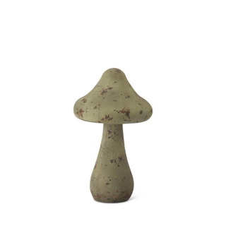 Weathered Green Metal Mushroom - Choose Size