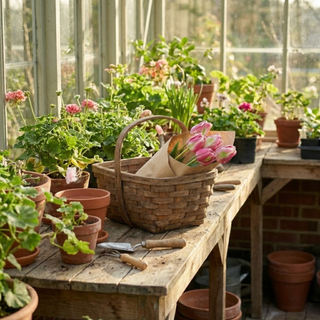 Real Touch Wrapped Tulip Bundle - Choose Style