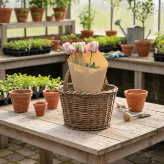 Real Touch Wrapped Tulip Bundle - Choose Style