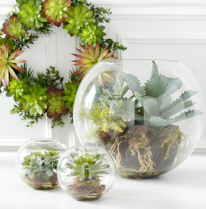 large succulent wreath 20" Mixed Succulent Wreath – Cotton & Crete