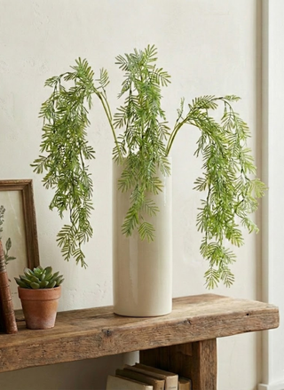 38" Parrot Feather Fern Spray