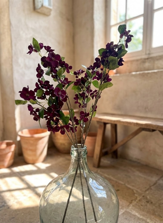 33.25" Purple Pear Blossom Spray