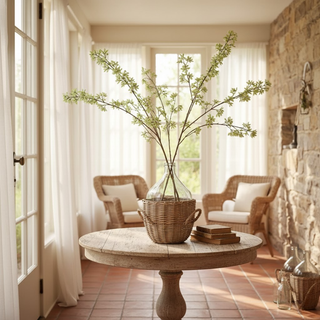 43" Blossom Branch in Green and White