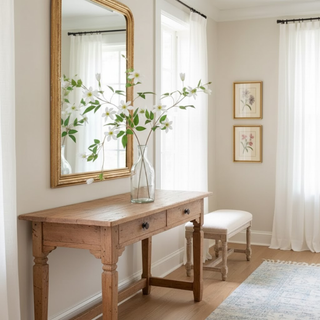 35" White Clematis Stem