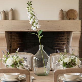 36.5" White English Foxglove Stem