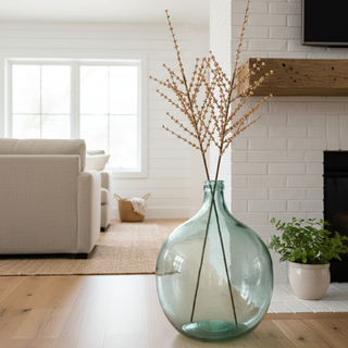 56" Mini Pink Berry Branch Stem