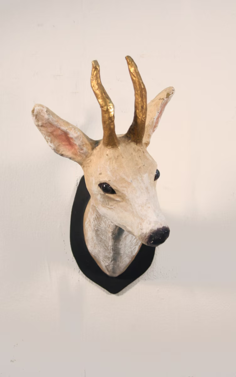 Cody Foster Paper Mache Roe Deer Mount