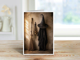 The Witch’s Wardrobe Halloween Note Card