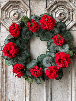 20" Jubilee Geranium Wreath